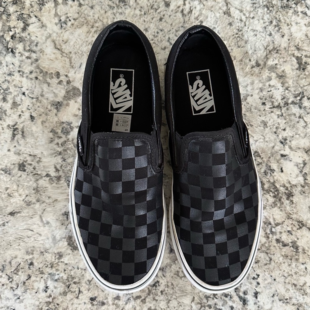 Vans Black Checkered Slip-On